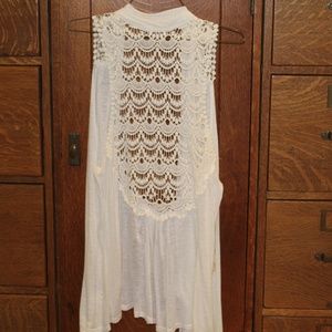 white cardigan